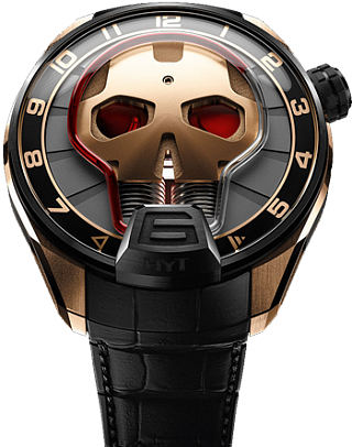 HYT SKULL RED EYE 151-DG-42-RF-AB Replica watch